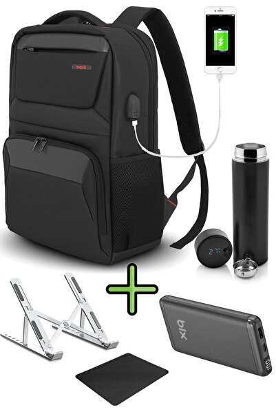 Mack Business X Mcc-805 Laptop Backpack + Powerbank + Thermos + Laptop Stand ...