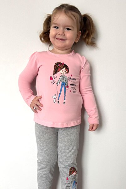 Breeze Friendship Themed Pink Suit Set for 1.5-5 Years Old Girls