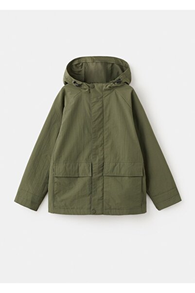 MANGO Kids Kapüşonlu su geçirmez parka