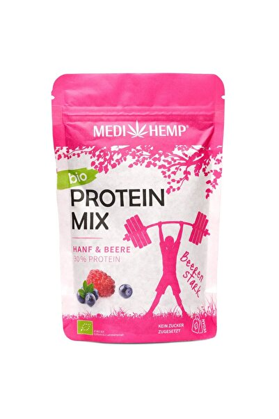 MediHemp Mix proteic din canepa cu fructe, bio, (30% proteine), 200g,
