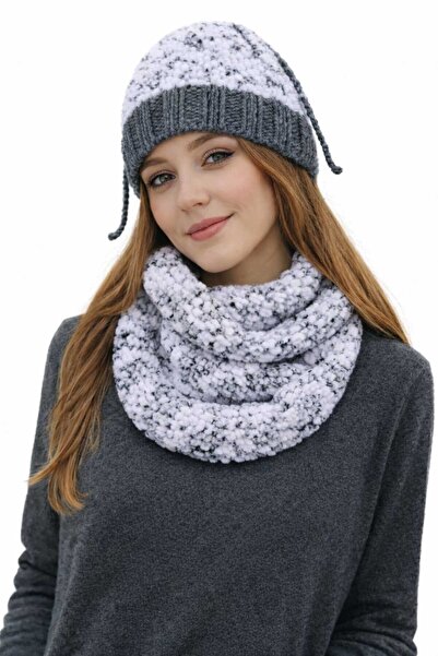 anne moda ankara Elegant, complet tricotat manual, moale, iarnă, stil cu gule...