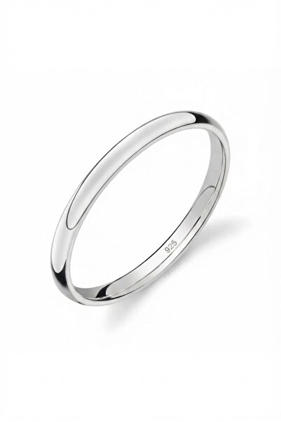 deren gümüş 3mm Bombeli Gümüş Alyans Söz Nişan Yüzüğü Karama Yapmaz Rodaj Kap...