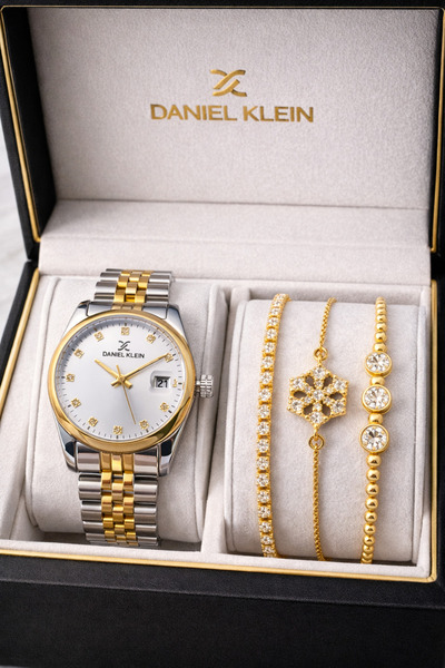 Daniel Klein Marka Sarı Gümüş Renk Su Geçirmez 2 Yıl Garantili Kadın Kol Saat...