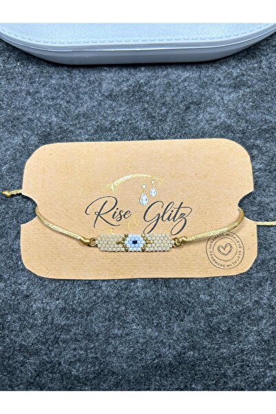 Miyuki Nazar Boncuğu Bileklik – Ayarlanabilir İpli El Yapımı Nazar Gözlü Şans...