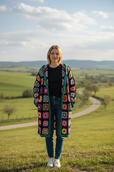 El örgüsü Yadicrochetorgu Hand knitted Cardigan