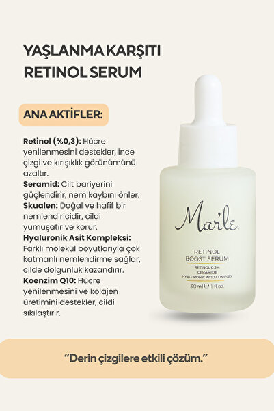MAR'LE Yaşlanma Karşıtı Retinol Serum