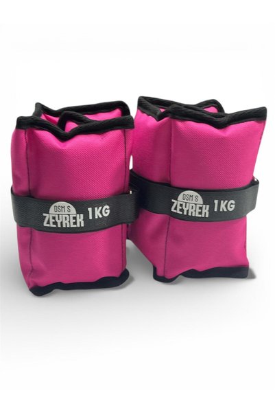 DSM S ZEYREK 1 kg X 2 Pieces Total 2 kg Fuchsia Hand and Ankle Muscle Strengthener Weight Set