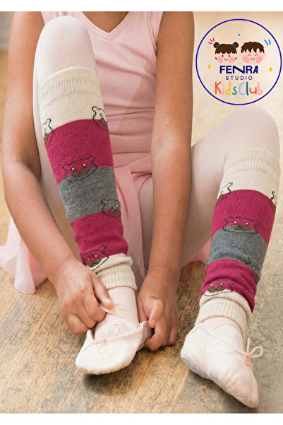 FENRA STUDIO Fuchsia Cream Gray Teddybear Bear Rainbow Children's Dusty Jacket