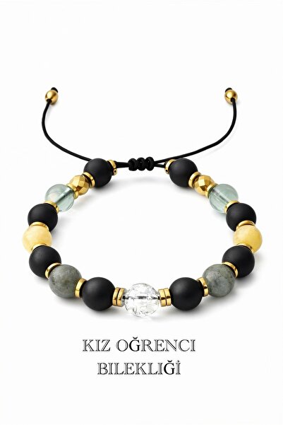 Gift Sellection سوار نجاح الطالبات سوار من الحجر الطبيعي الحقيقي، التركيز، ال...