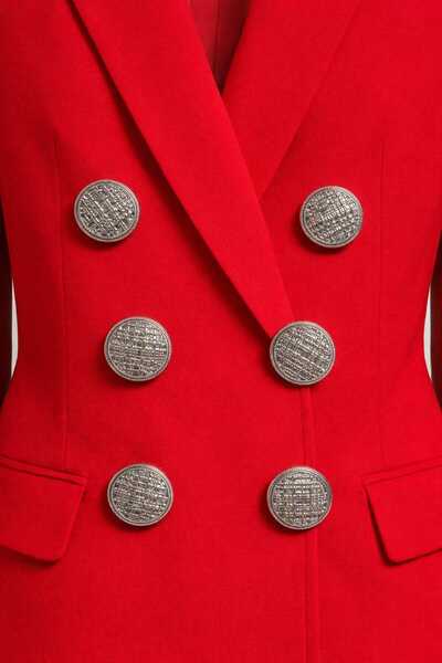 beyna aksesuar örgü model Metalize plastik Gold kaban-ceket-yelek-elbise 6li ...