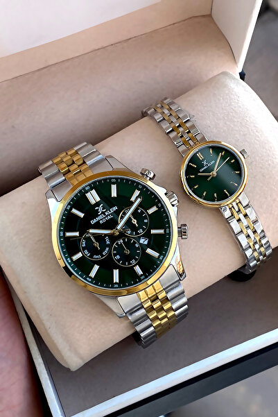 Daniel Klein Orijinal 2 Yıl Garantili Çift Sevgili Saati Kombini Bileklik Hed...