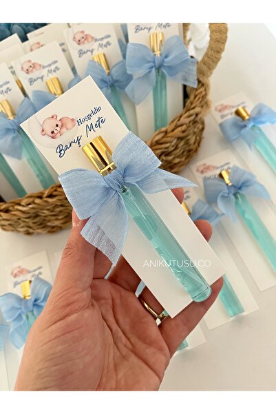 Anı Kutusu Bebek Doğum Mevlüt Yeni Doğan Sünnet Kişiye Özel Sprey Şişe Kolony...