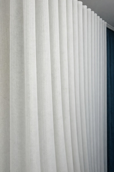 BEYAZLANT MAT İPEK SOFT BAMBU ORTAGRAMAJLI 1/3 SIK PİLELİ TÜL PERDE ÜTÜ İSTEM...