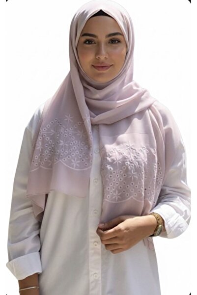 Veil Designer Luxurious veil in mauve hues with unique hand-embroidered detai...