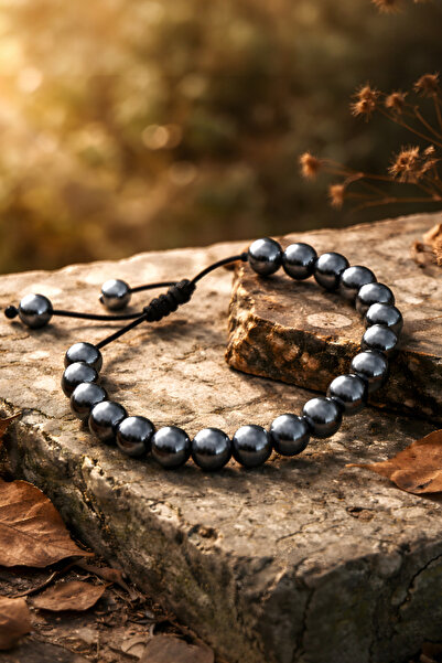 NBS Beautiful Naturel Stones سوار من الحجر الطبيعي أنيق للغاية مصنوع من الهيم...