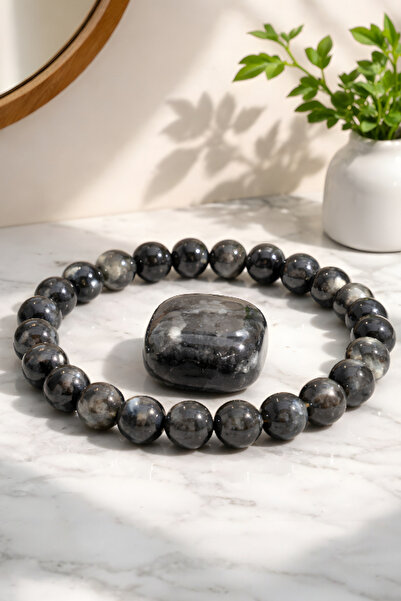 NBS Beautiful Naturel Stones سوار لابرادوريت 8 ملم - بداية جديدة، تأثير هادئ ...