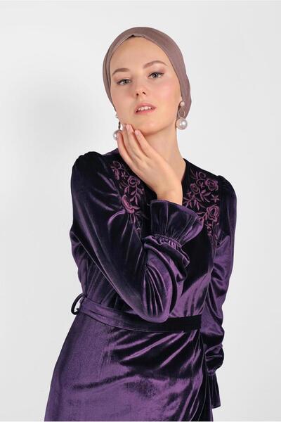 Alvina KUŞAKLI NAKIŞLI ELBİSE 40379