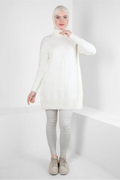 Alvina BOĞAZLI YAKA TRİKO TUNİK 44031