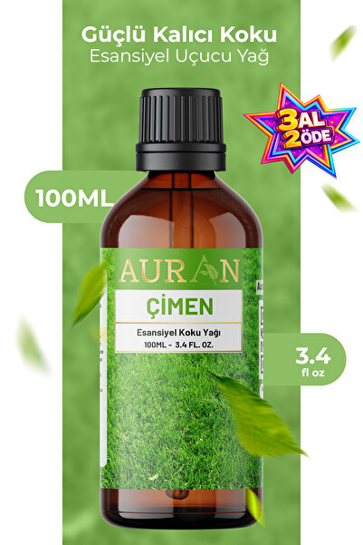 AURAN Çimen Saf Esansiyel Uçucu Yağ Buhurdanlık Yağ Difüzör Esansı Aromaterap...