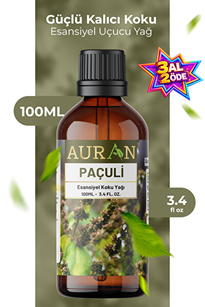 AURAN Paçuli Esansiyel Uçucu Koku Yağı Difüzör Esansı Buhurdanlık Yağı Aromat...