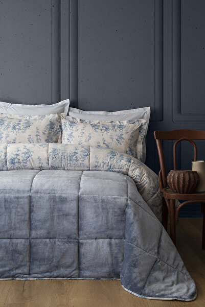 BED LİNE Softly Uyku Seti Tek Kişilik Verona İndigo