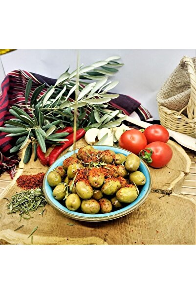 Maras Market Kahramanmaraş Çizik Yeşil Zeytin (1000 CC)