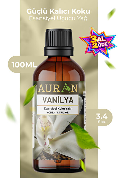 AURAN Vanilya Esansiyel Uçucu Koku Yağı Difüzör Esansı Buhurdanlık Yağı Aroma...