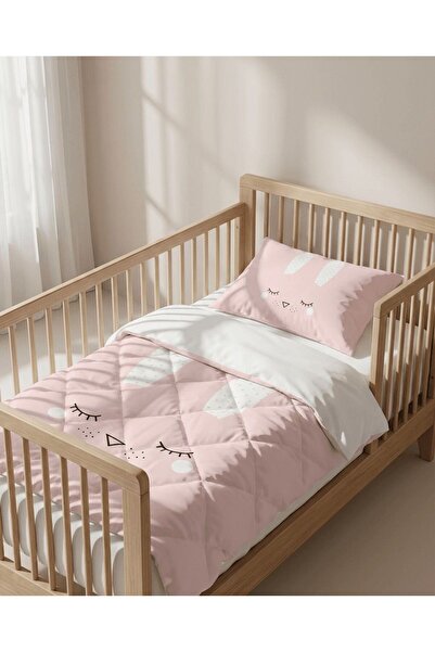 Talia Home Tavşan Desenli Bebek Beşik Uyku Seti TLABG-239