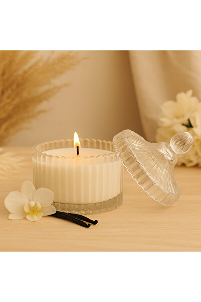 OEM LUVE Πολυτελές αρωματικό κερί, Sweet Secret, βανίλια & σανταλόξυλο, 80 g