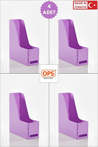 Ops MG 101 MAGAZİNLİK 4'LÜ SET A4 DEMONTE PLASTİK DİKEY KLASÖR ARŞİV KUTUSU O...