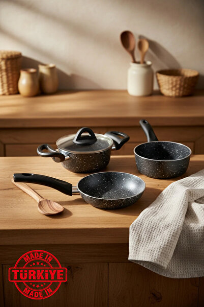 Bernardo طقم أواني طهي ساكورا مكون من 5 قطع، لون رمادي (صنع في تركيا)