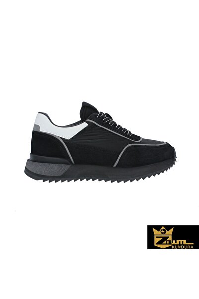 Zaim Kundura Men's Black Genuine Leather Shoes 342502712-1