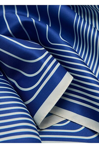 MANGO Woman Saten kareli fular