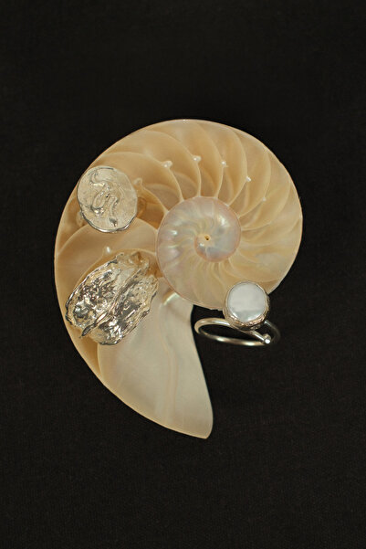 BE BLUE Handmade Stone Silver Ring