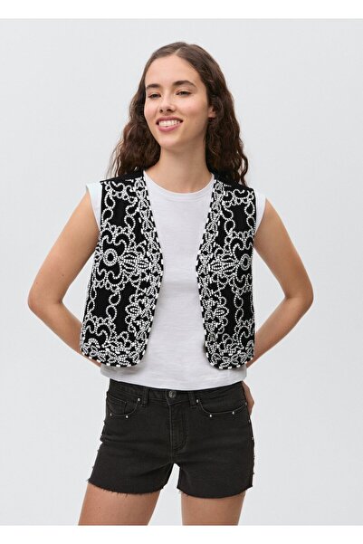 Mango Teen İşlemeli yelek