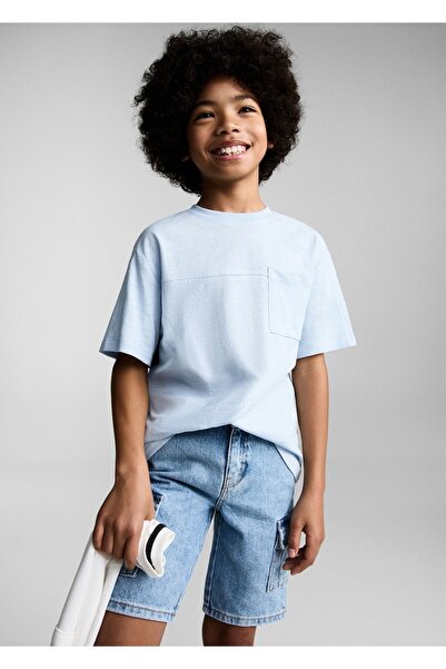 MANGO Kids T-shirt with patch pocket