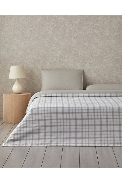 English Home Chic Check Kolay Ütülenir Tek Kişilik Çarşaflı Nevresim Takımı 1...