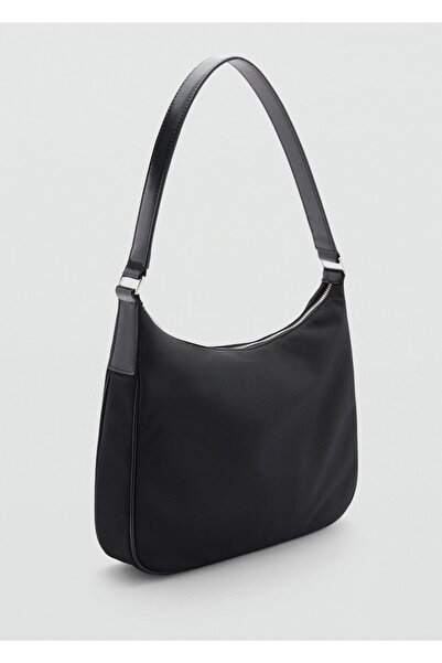 MANGO Woman Orta boy naylon omuz çantası