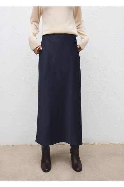 MANGO Woman Uzun saten etek