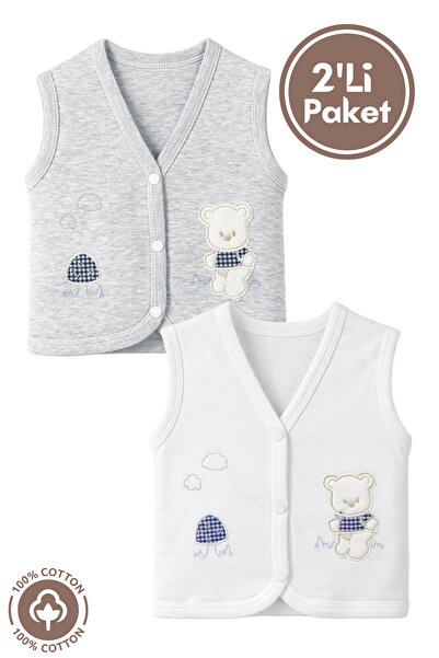 Miniel Unisex Baby Mushroom Teddy Bear Embroidered Organic Cotton 3-6-9 Month...