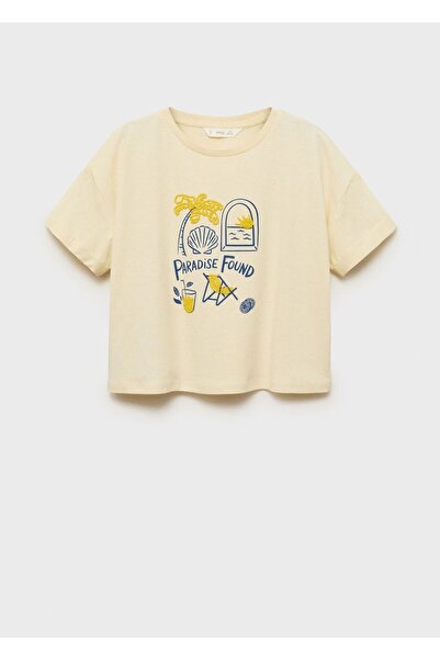 MANGO Kids Tricou cu imprimeu de la malul mării