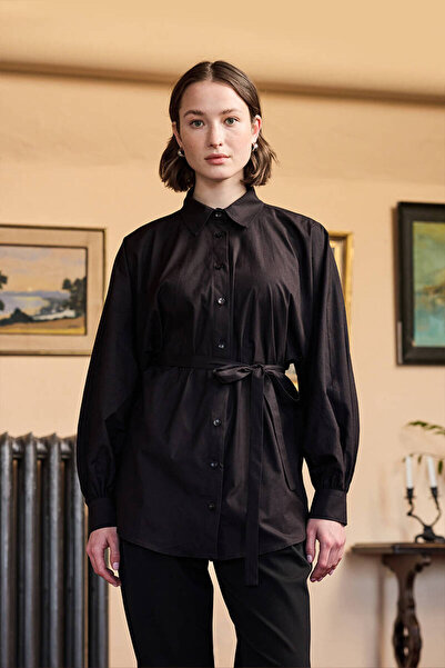 BE BLUE Black Wide Sleeve Country Shirt