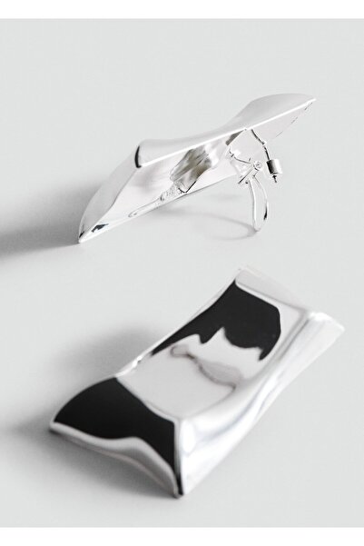 MANGO Woman Amorf metal küpe