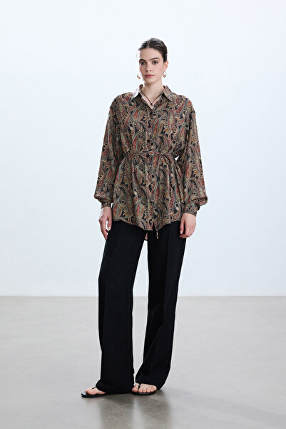 BE BLUE Cămașă Vintage - Model șal RETRO