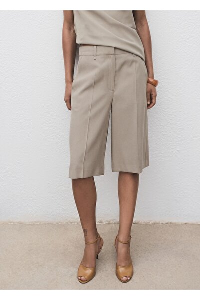 MANGO Woman Pantaloni scurți bermuda cu talie medie