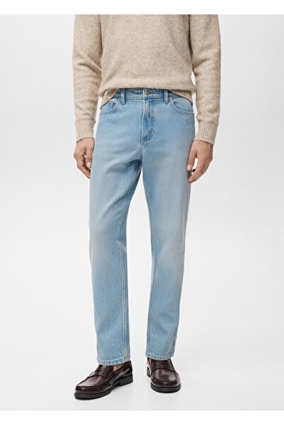 MANGO Man Ben cropped tapered fit jean pantolon