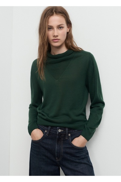 MANGO Woman Drape yaka triko kazak