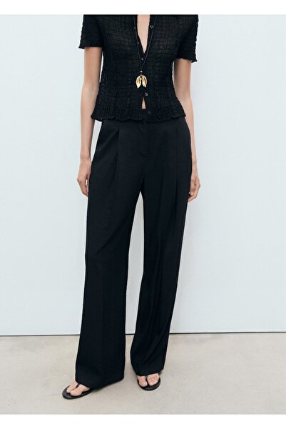 MANGO Woman Wideleg pensli pantolon