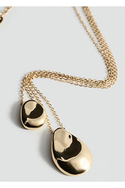 MANGO Woman Damla çift kolye ucu