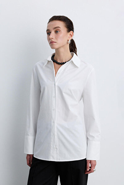 BE BLUE Cămașă EKRU cu detaliu de legare